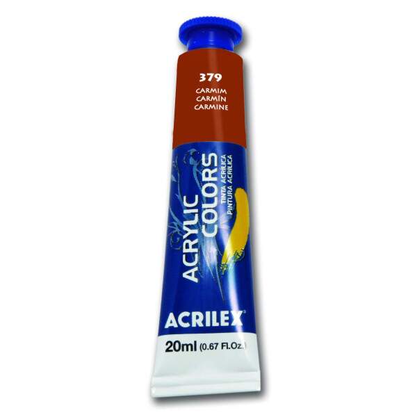 Tinta Acrilica Acrilex 20 ml Carmim 13123-379