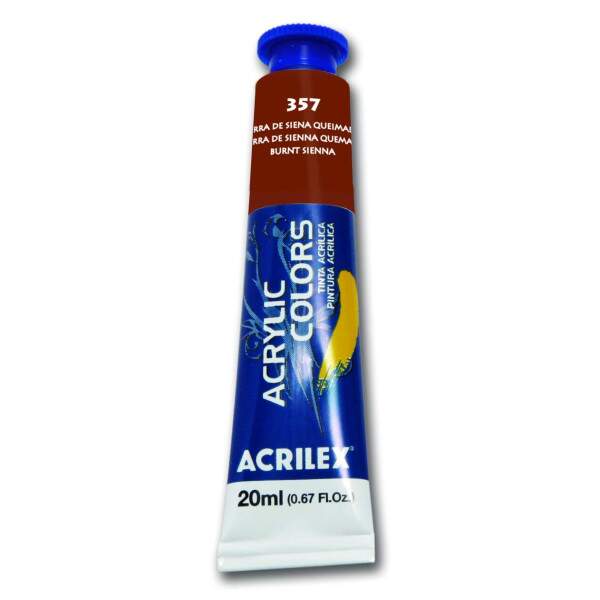 Tinta Acrilica Acrilex 20 ml Terra De Siena Queimada 13123-357