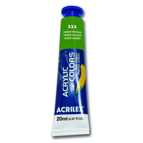 Tinta Acrilica Acrilex 20 ml Verde Musgo 13123-322