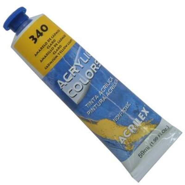 Tinta Acrilica Acrilex 59 ml Amarelo Cadmio Claro 13160-340