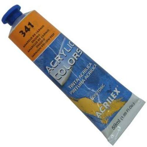 Tinta Acrilica Acrilex 59 ml Amarelo Cadmio Escuro 13160-341