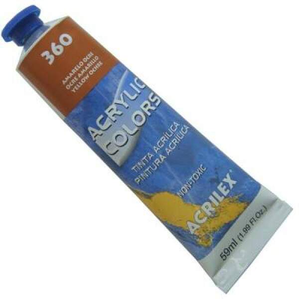 Tinta Acrilica Acrilex 59 ml Amarelo Ocre 13160-360