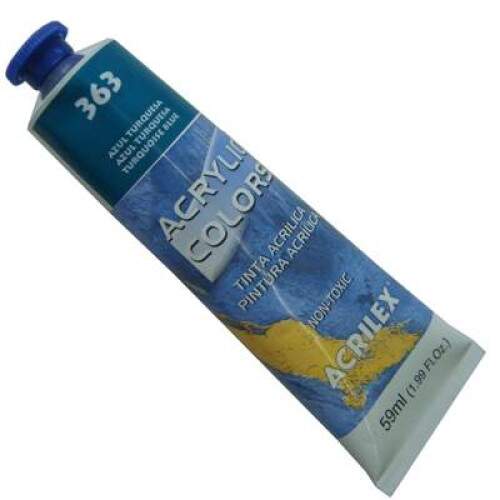 Tinta Acrilica Acrilex 59 ml Azul Turquesa 13160-363