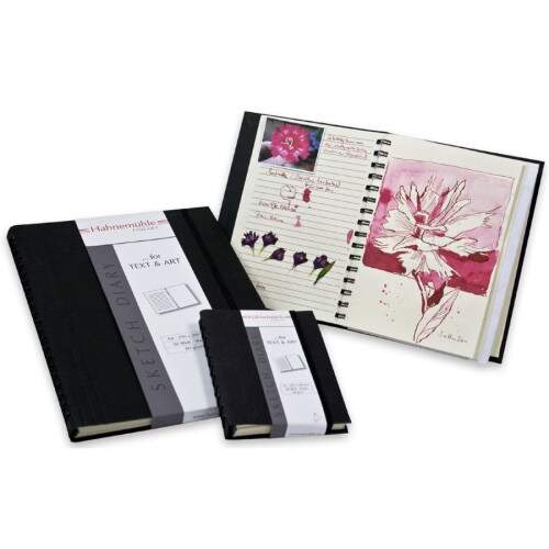 Caderno Hahnemuhle Sketchbook Sketh Diary 120g A6 60 Fls
