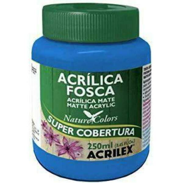 Tinta Acrilica Acrilex Fosca 250 ml Azul