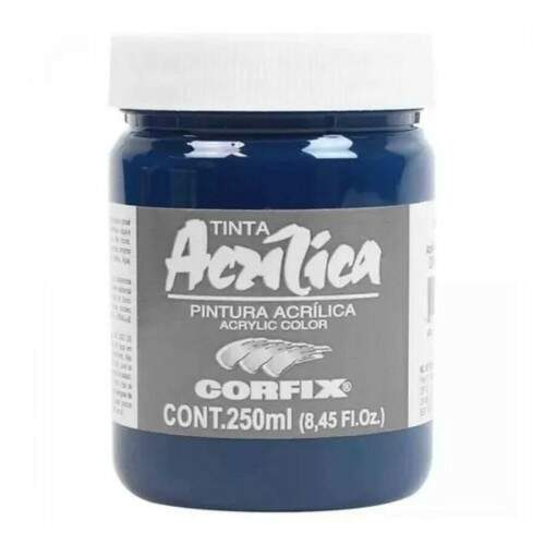 Tinta Acrilica Corfix Gr-I 250 ml Azul Turquesa 80300-134