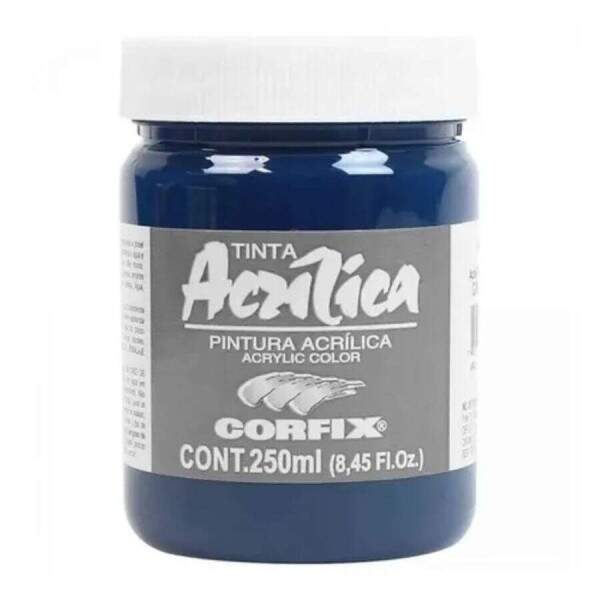 Tinta Acrilica Corfix Gr-I 250 ml Azul Turquesa 80300-134