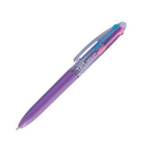 Caneta Esferografica Tris Color Mix 1.0 mm Fashion 4 Cores