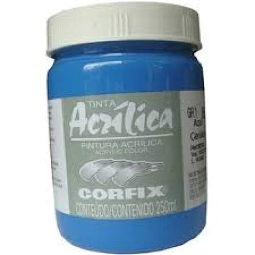 Tinta Acrilica Corfix Gr-I 250 ml Azul Ceruleo 80300-85