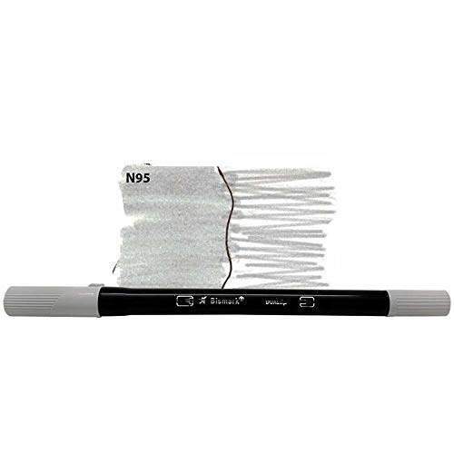 Marcador Bismark Dual-Tip Cinza Claro
