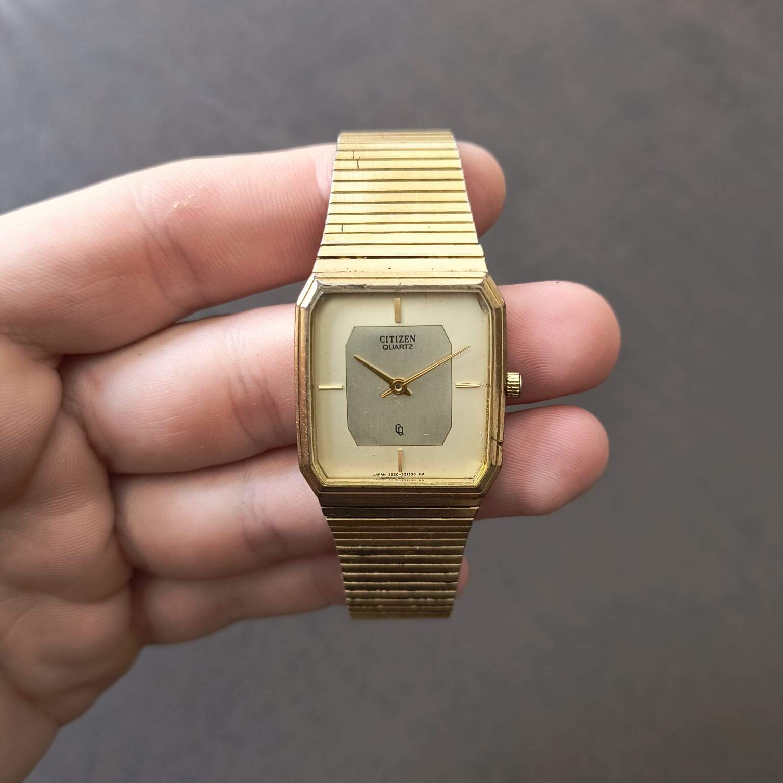 Citizen Retangular 1990 - amyrelogios