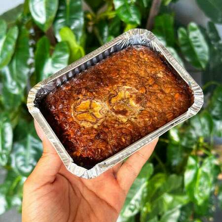 Bolo de Banana e Aveia