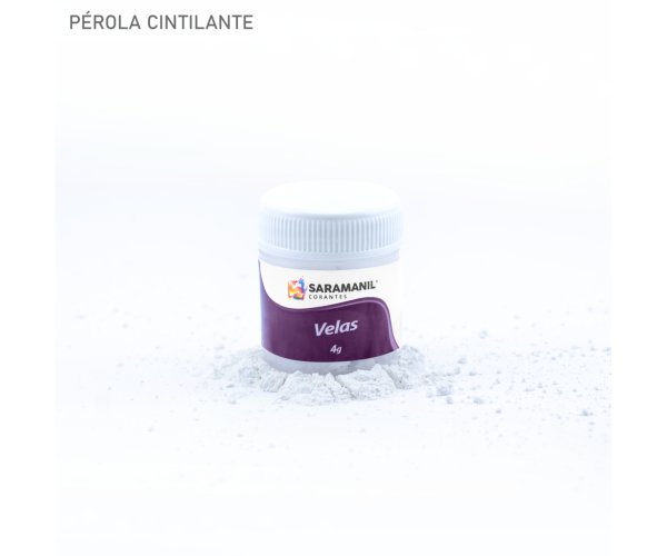 Corante para Velas Po Cintilante Prata 4grs (SARAMANIL)