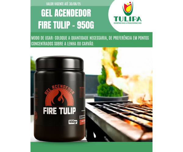 GEL ACENDEDOR (CHURRASCO) FIRE TULIP - 950G