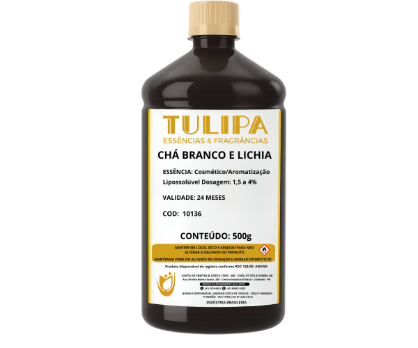 ESSNCIA CHA BRANCO E LICHIA 500G 10136