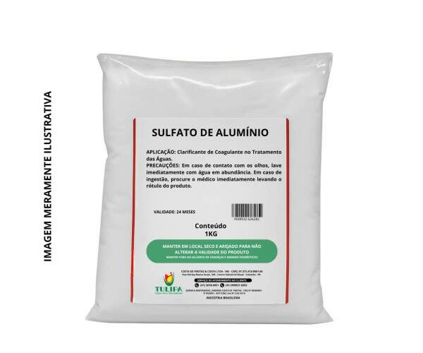 SULFATO DE ALUMINIO 1KG - SOLU��O EFICAZ PARA PISCINAS CLARAS E CRISTALINAS