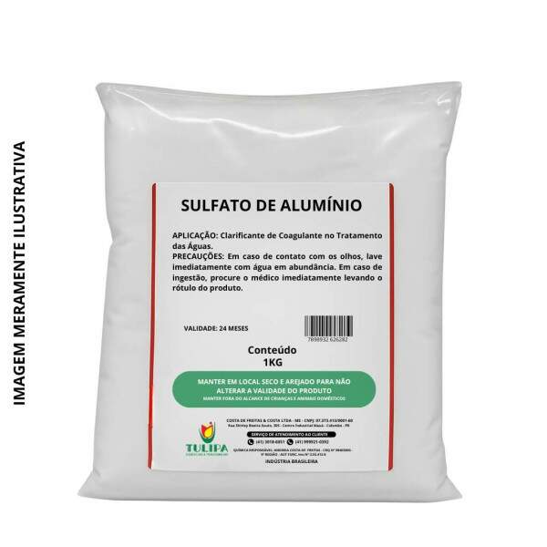 SULFATO DE ALUMINIO 1KG - SOLUO EFICAZ PARA PISCINAS CLARAS E CRISTALINAS