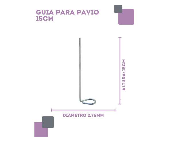 GUIA PARA PAVIO 25CMX2,11MM 1(UN)