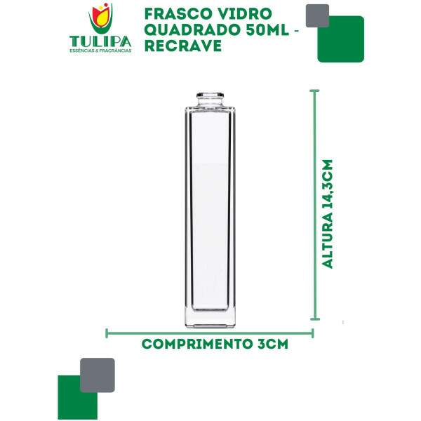 FRASCO VIDRO RECRAVE - ZEUS - 50ML - 15/400