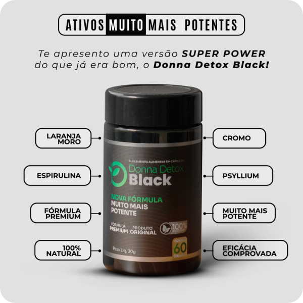 Donna Detox Black - Emagrecedor