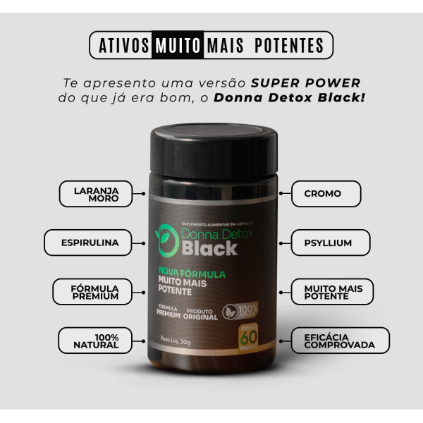 Combo - 3 Donna Detox Black + 1 Inibidoce