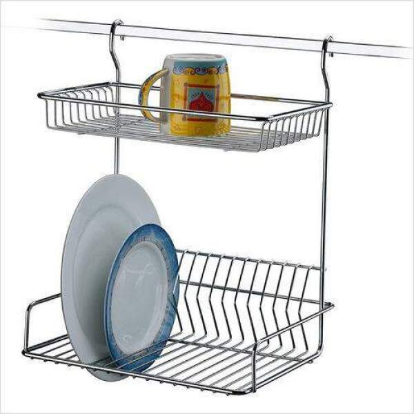 ESCORREDOR DE LOUAS DE PAREDE EM AO CARBONO CROMADO