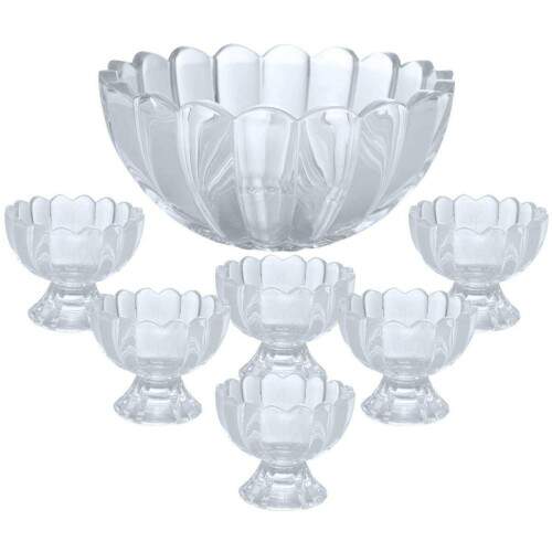 CONJUNTO 7 PEAS BOWL DE 1,1 LITROS COM 6 TAAS PARA SOBREMESA GENEVA 125ML