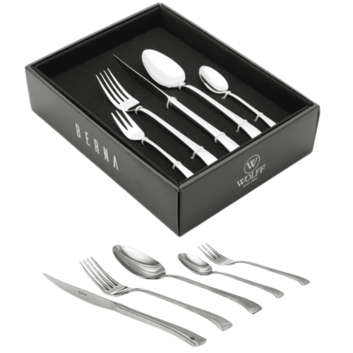 Faqueiro 30 Peas Wolff Berna Ao Inox Sofisticao