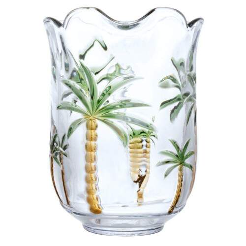 JARRA DE CRISTAL PALM HAND PAINTING 1,3 LITROS