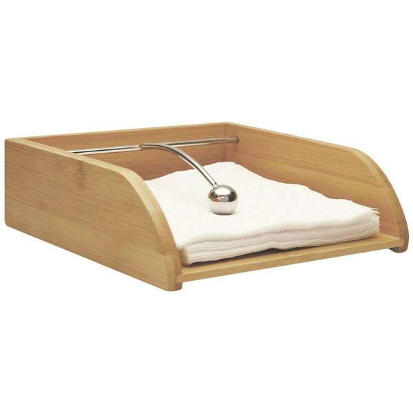 Porta-guardanapos em bambu natural moderno e funcional