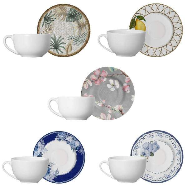 JOGO DE 6 XCARAS DE CH COM PIRES 250ML