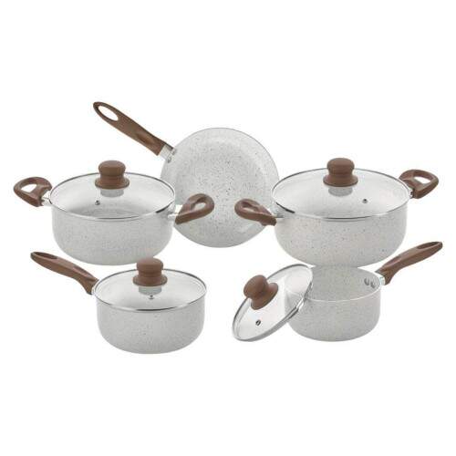 JOGO DE PANELAS COM INDUO FLORENA VANILA 5 PEAS