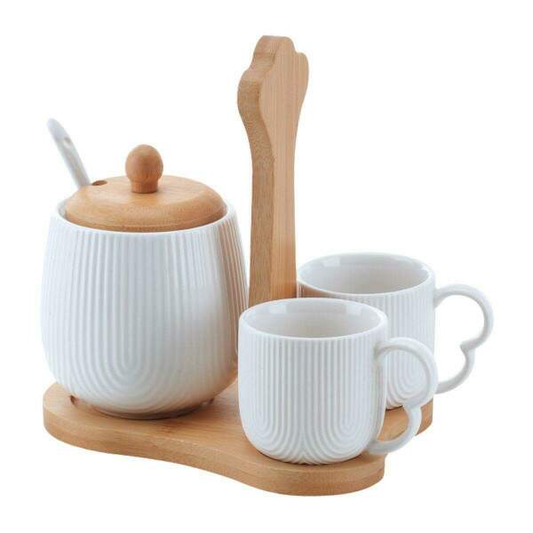 JOGO DE XCARAS PARA CAF COM AUCAREIRO E SUPORTE OASIS 4 PEAS