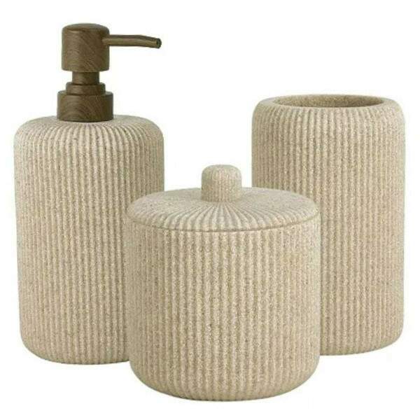 Kit Banheiro Em Polirresina 3 Peas Mart Presentes