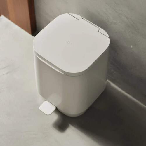 Lixeira De Pedal Aura 6l Bege Fechado Lx400bgf Ou - Martiplast