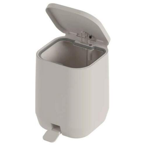 Lixeira De Pedal Aura 6l Bege Fechado Lx400bgf Ou - Martiplast