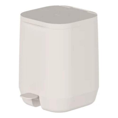 Lixeira De Pedal Aura 6l Bege Fechado Lx400bgf Ou - Martiplast