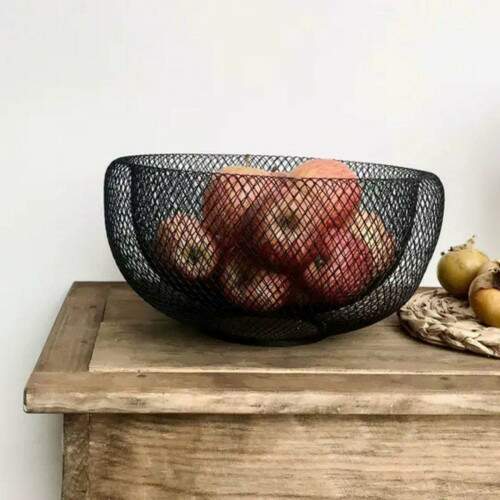 Centro de Mesa Decorativo Metal Preto 30x15cm Moderno