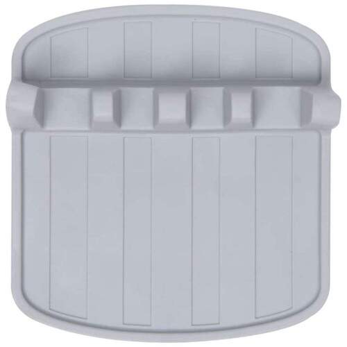 Descanso de Utenslio Cozinha Silicone Cinza Prtico Resistente