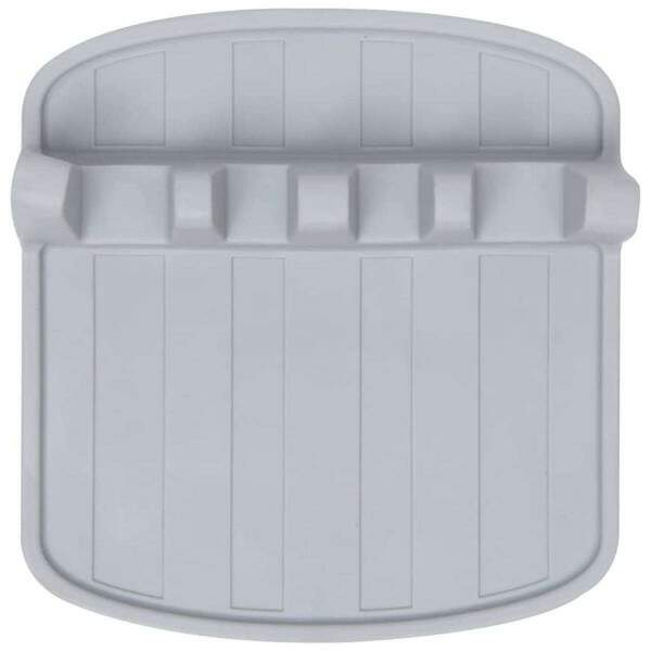 Descanso de Utenslio Cozinha Silicone Cinza Prtico Resistente