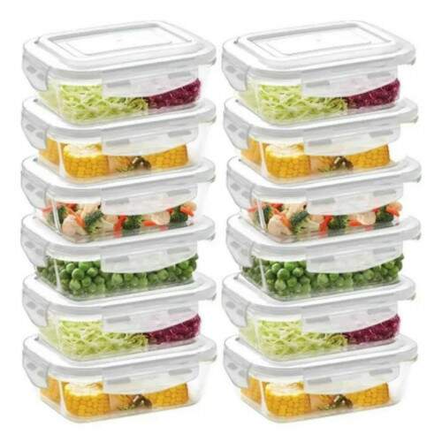 Pote Hermtico Retangular 840ml Tampa Vedao Cozinha Organizao