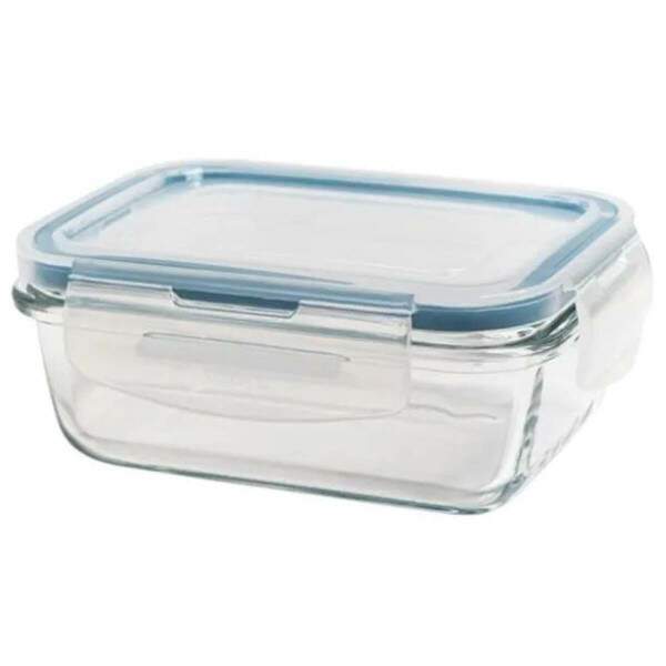 Pote Hermtico Retangular 840ml Tampa Vedao Cozinha Organizao