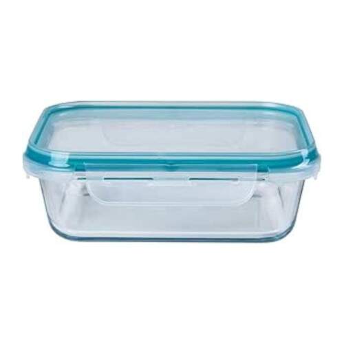 Pote Hermtico Retangular 1040ml Tampa Vedao Cozinha Mantimentos