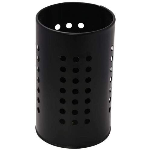 Porta Utenslios Cozinha Ao Preto Fosco nix Organizador Prtico