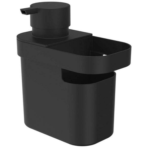 Dispenser Detergente 650ml Preto Organizador Cozinha Prtico