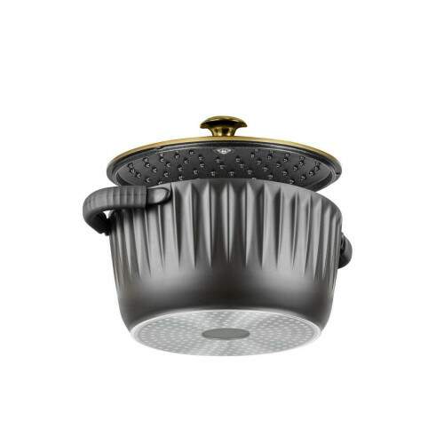 CONCEPT GOLD CONJUNTO DE PANELAS 4 PECAS DE ALUMINIO INJETADO COM CERAMICO COR PRETO