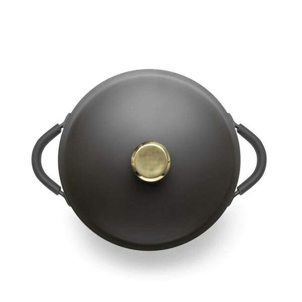 CONCEPT GOLD CONJUNTO DE PANELAS 4 PECAS DE ALUMINIO INJETADO COM CERAMICO COR PRETO