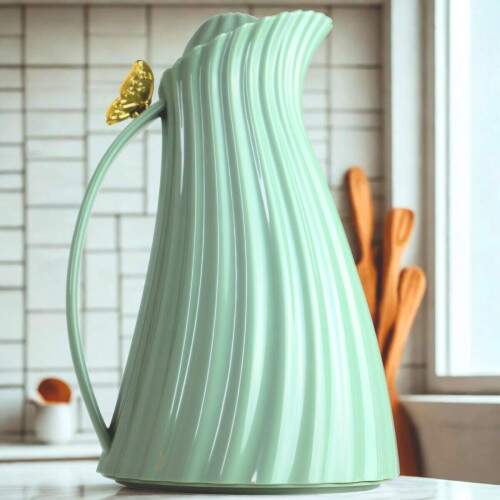 Garrafa Trmica Borboleta 1L Verde Menta Elegante