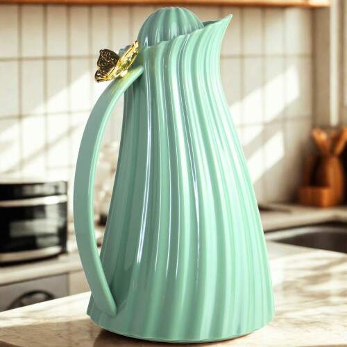 Garrafa Trmica Borboleta 1L Verde Menta Elegante