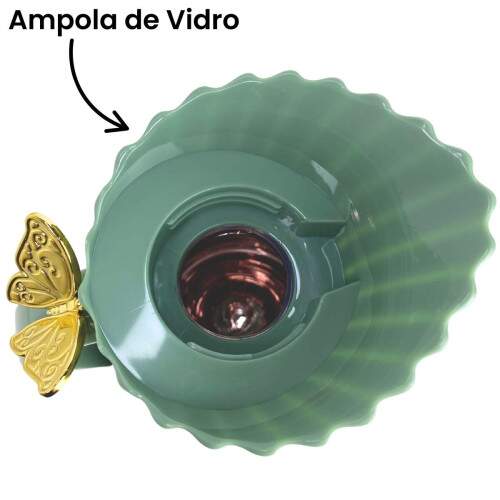 Garrafa Trmica Borboleta 1L Verde Menta Elegante